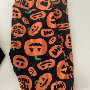Lularoe-Halloween Pumpkin Print Leggings TC